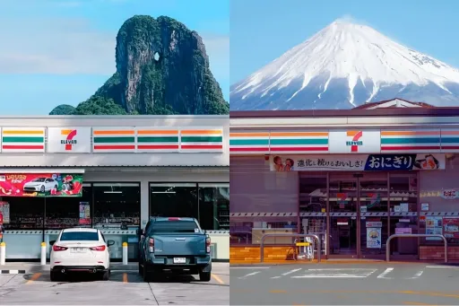 image for article Why This 7-Eleven in Thailand is Going Viral—It Looks Just Like Japan’s Mount Fuji Lawson