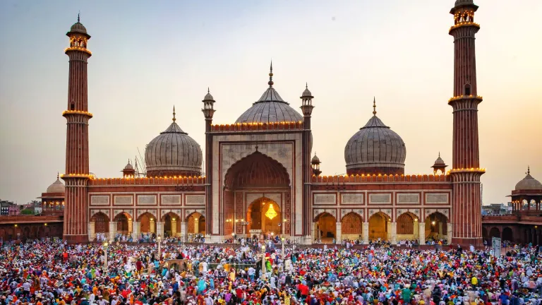 Jama Masjid during Eid-ul Fitr prayers