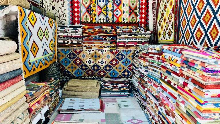 Carpet shop at Dilli Haat