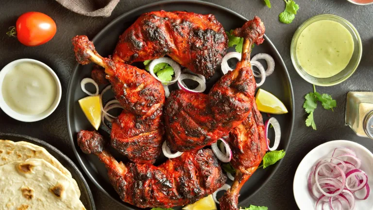 Indian-style tandoori chicken