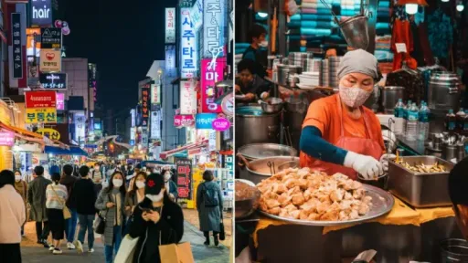 image for article Experience Seoul's Best Night Markets: Culinary Adventures, Budget Shopping & Halal Eats