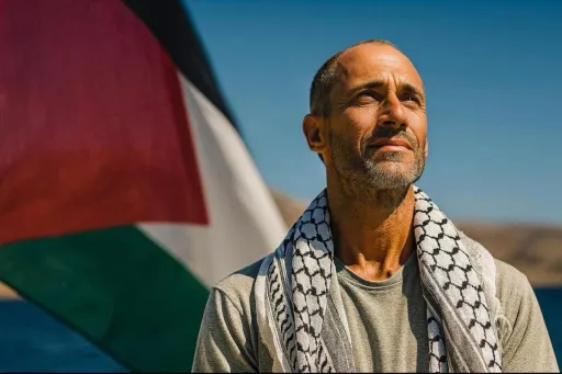 image for article Italian Activist Converts to Islam While in Israeli Detention During The Global Sumud Flotilla 2025