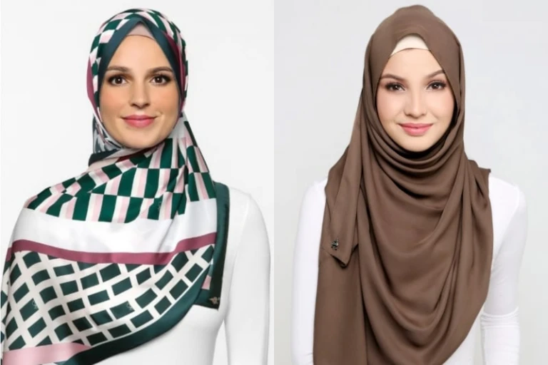 Hijab styles dUCk scarves