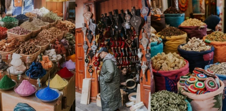 marrakech medina souk spices