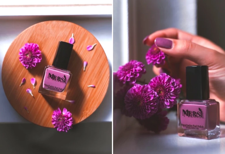 Buy Asfa Halal Hi Shine Nail Polish Lilac Blossom 021 (7 ml) Online |  Purplle