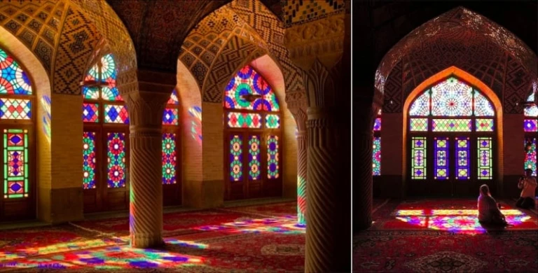 Pink Mosque Nasir ol Molk Mosque Shiraz Iran